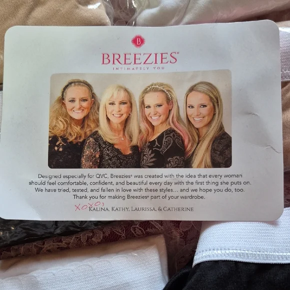 Breezies Women's Panties Set - Black, White, Tan - Picture 2 of 7